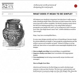 <span>52 Weeks of UX</span><i>→</i>