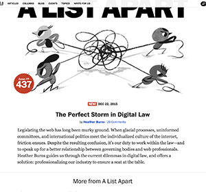 <span>A List Apart</span><i>→</i>