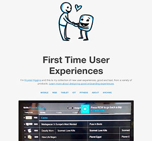 <span>First Time UX</span><i>→</i>