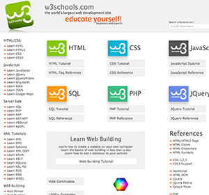 <span>w3schools</span><i>→</i>